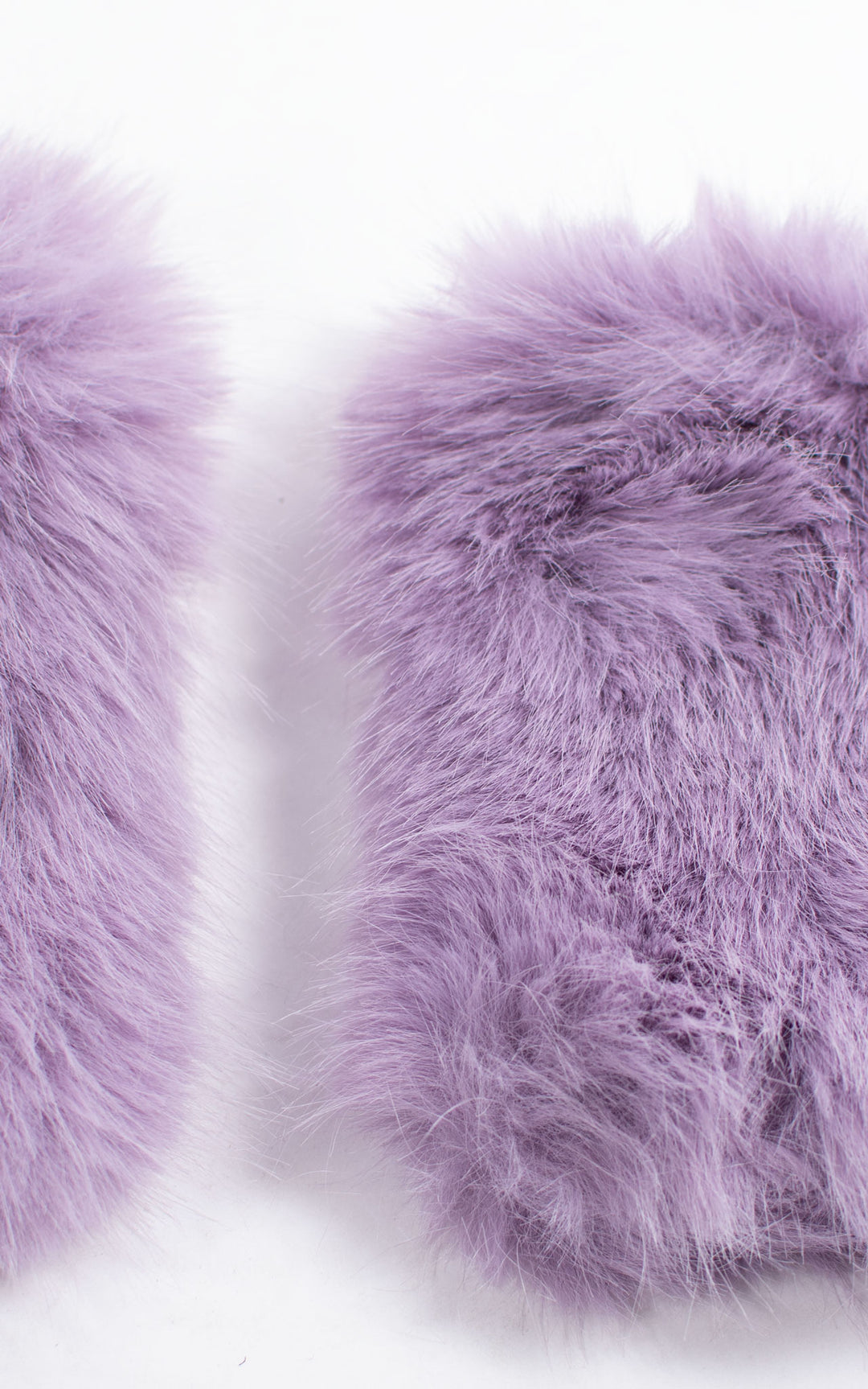 Fingerless Gloves | Faux Fur | Purple