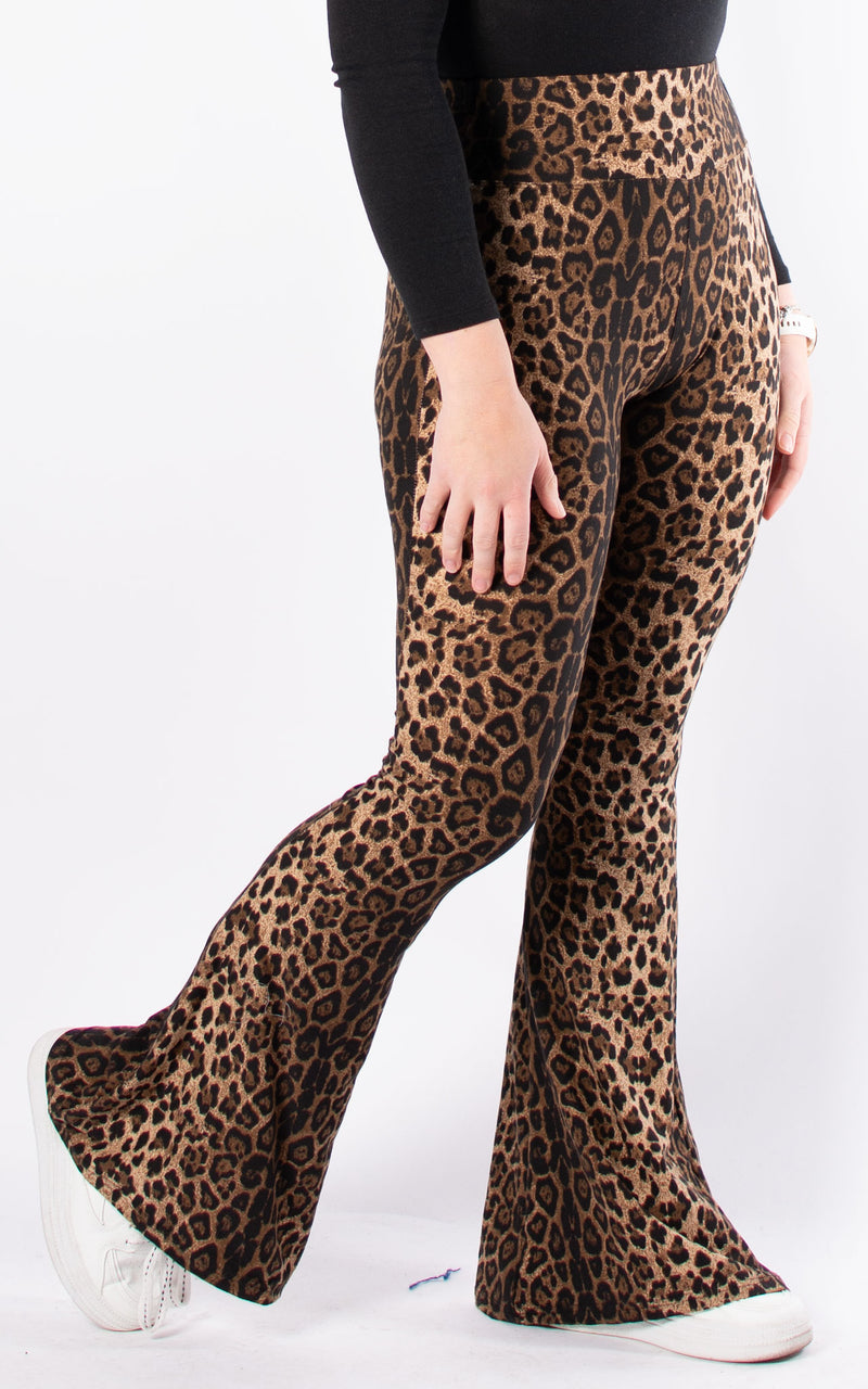 Flared Leggings | Leopard