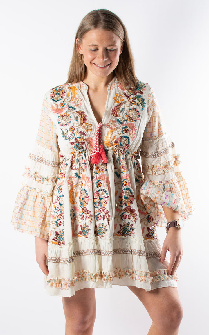Floral Flared Tunic | Ivory