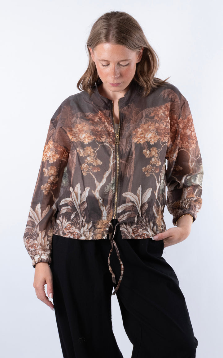 Floral Jacket | Chocolate