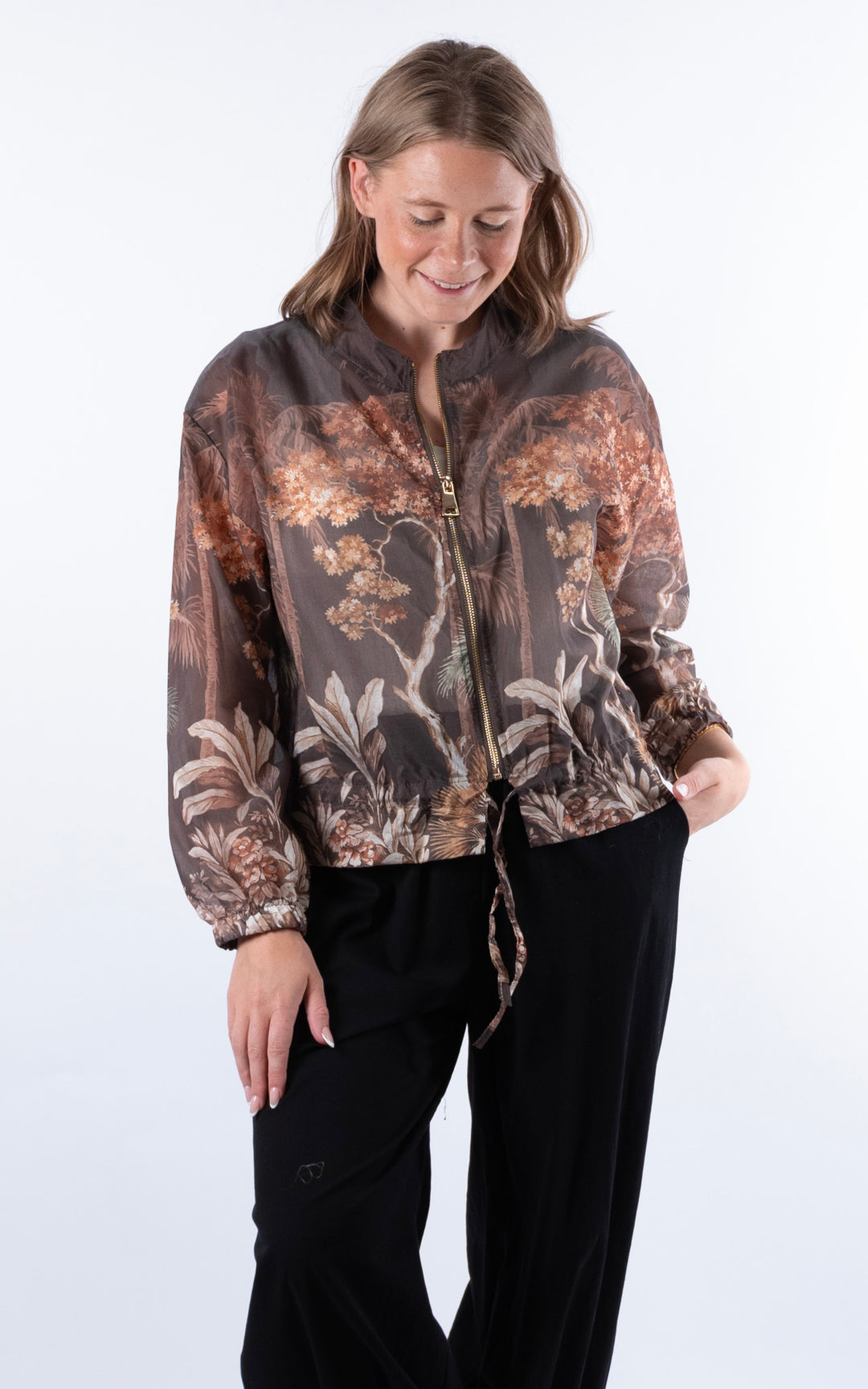 Floral Jacket | Chocolate