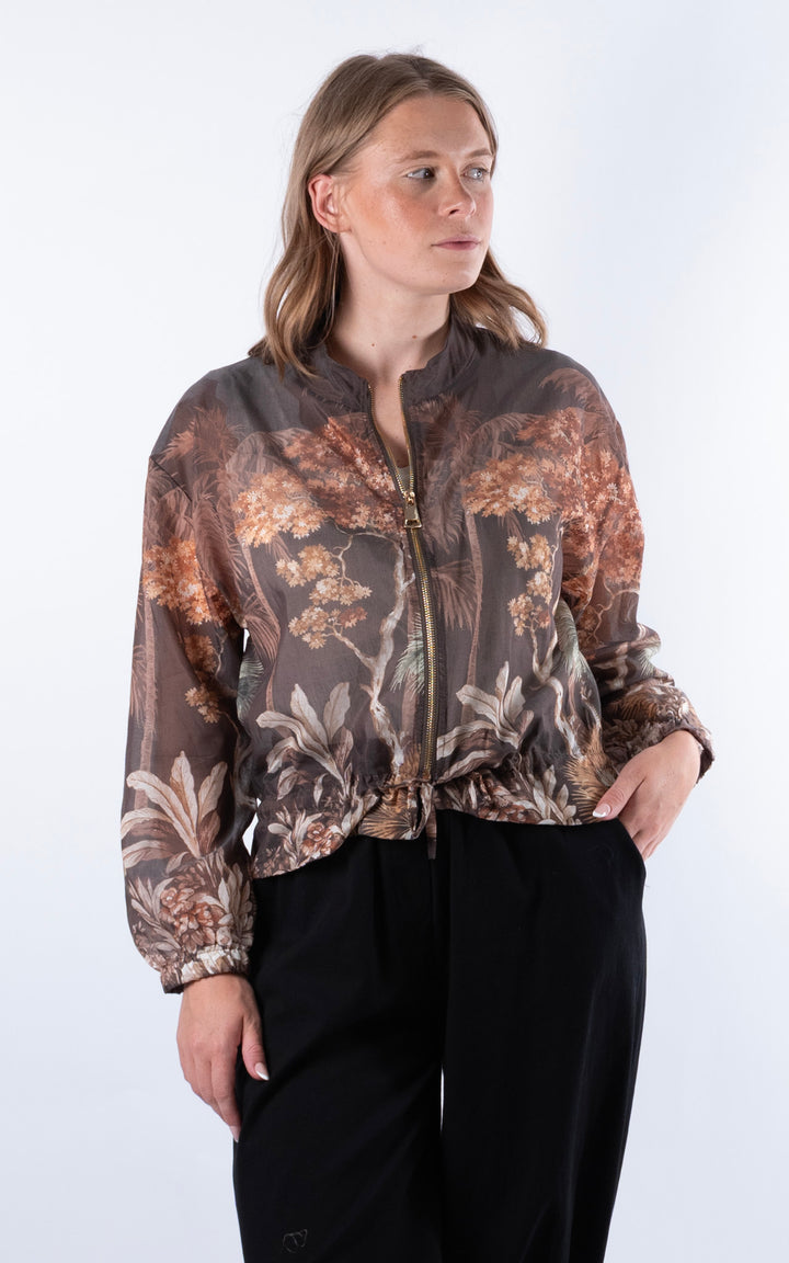 Floral Jacket | Chocolate