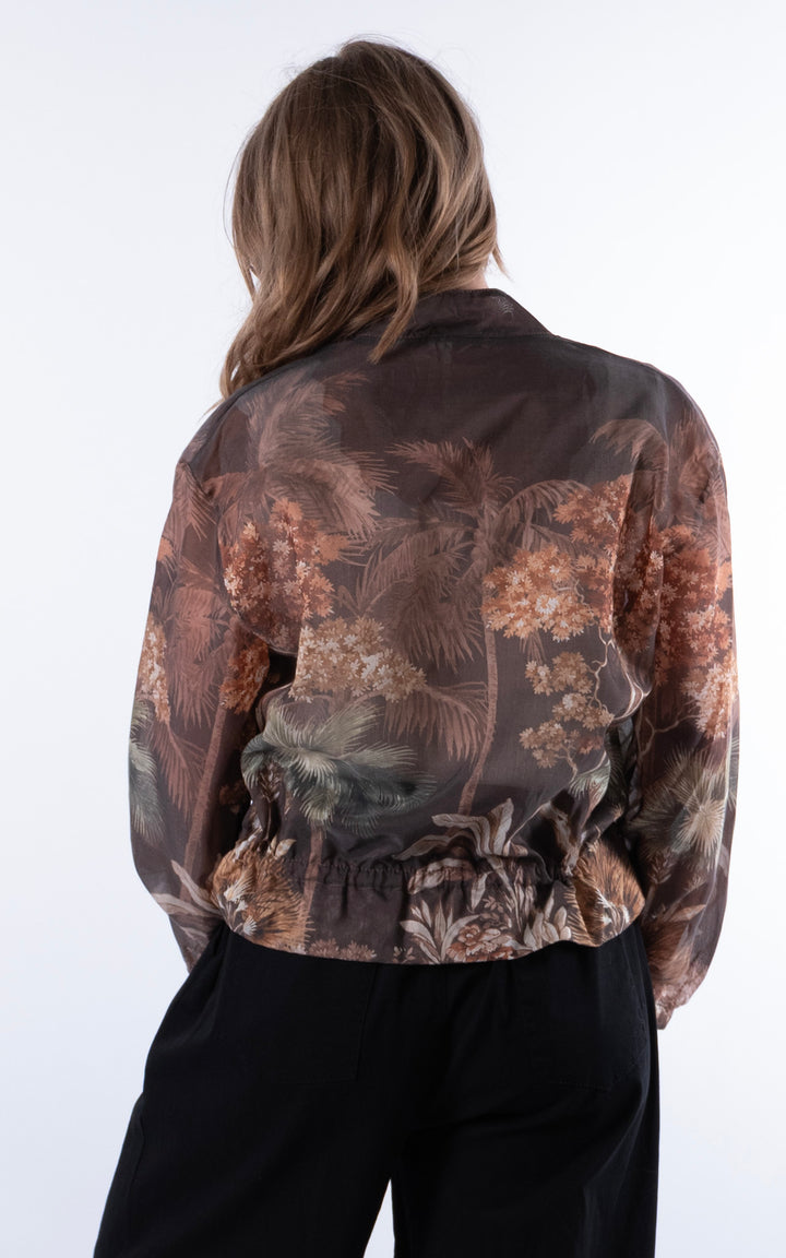 Floral Jacket | Chocolate