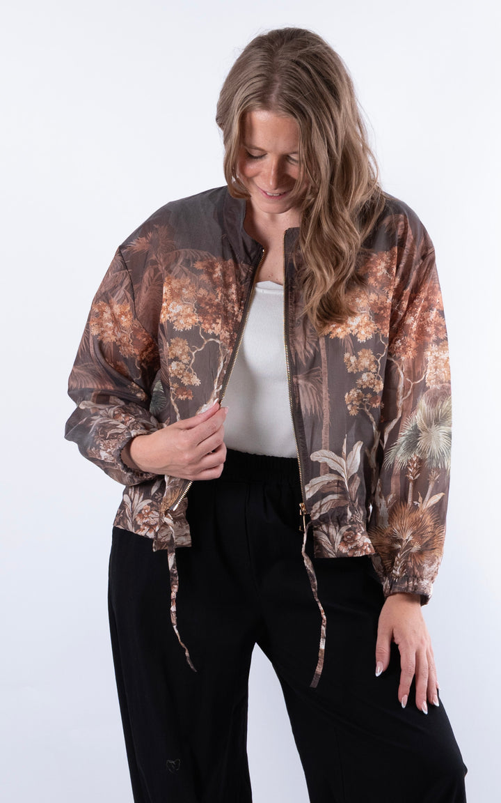Floral Jacket | Chocolate