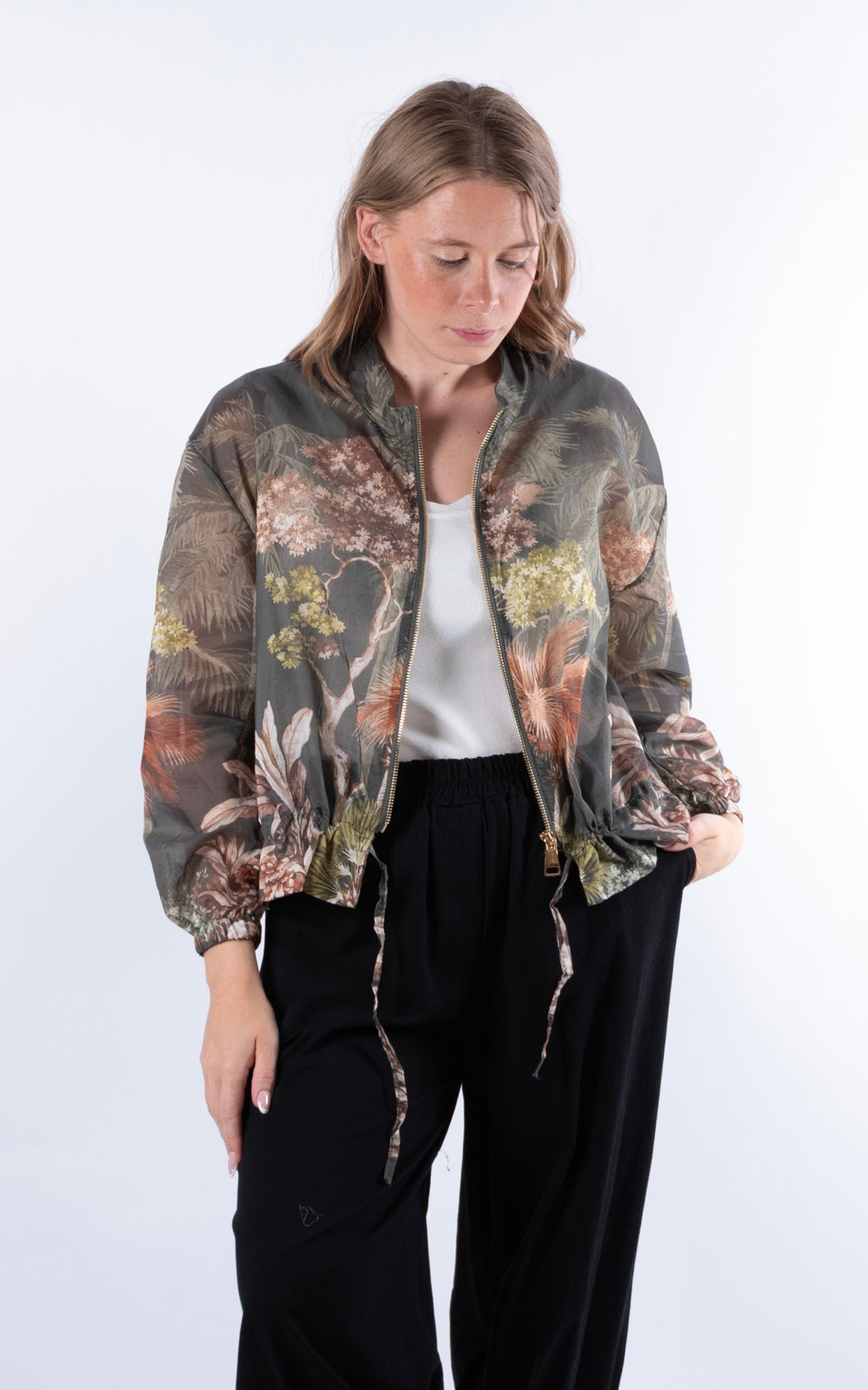Floral Jacket | Khaki