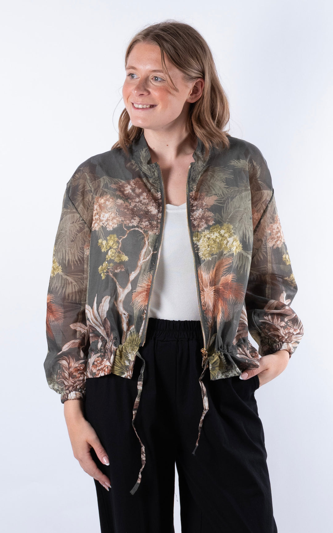 Floral Jacket | Khaki