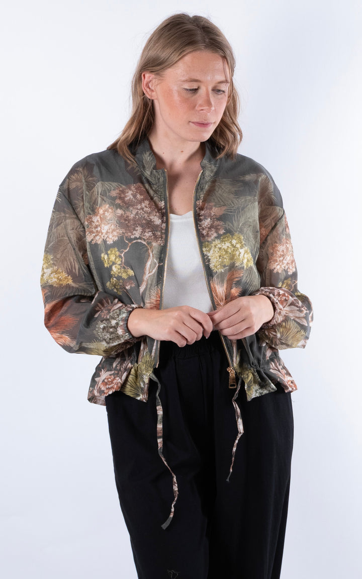 Floral Jacket | Khaki