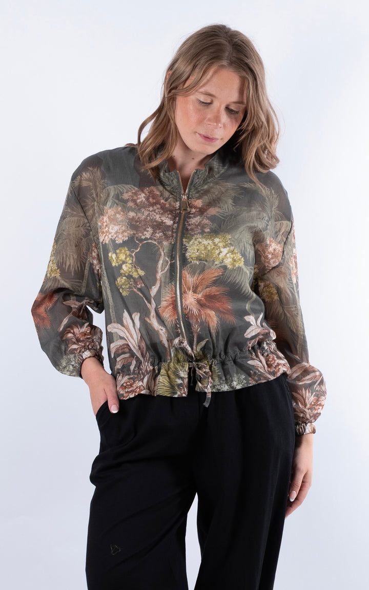 Floral Jacket | Khaki