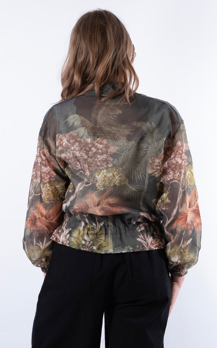 Floral Jacket | Khaki