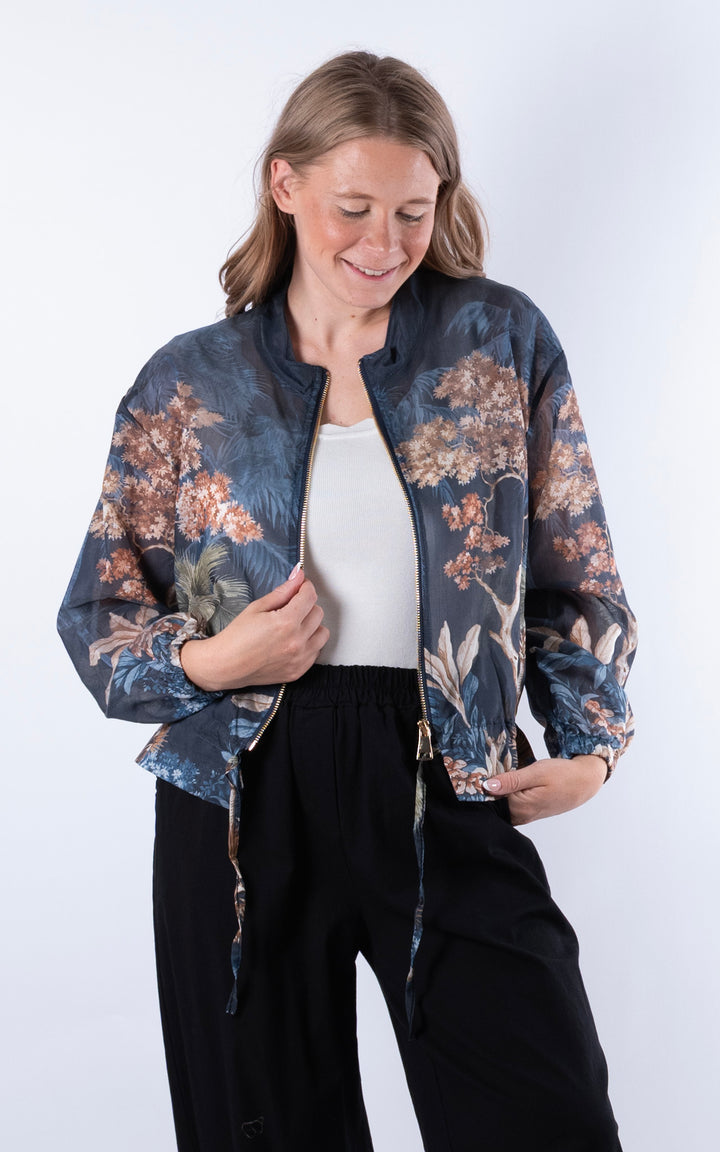 Floral Jacket | Navy