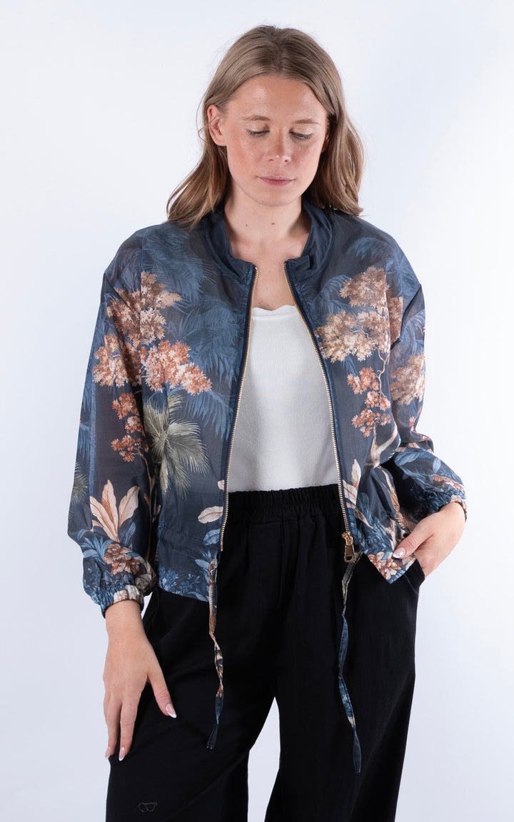 Floral Jacket | Navy