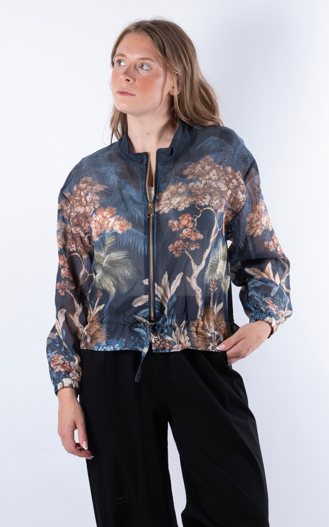 Floral Jacket | Navy