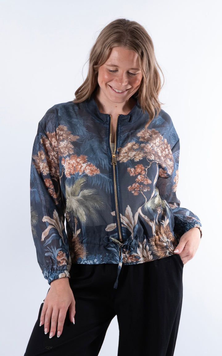 Floral Jacket | Navy