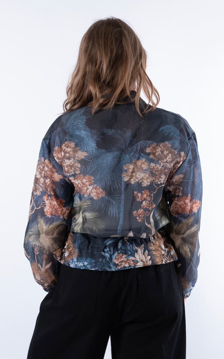 Floral Jacket | Navy