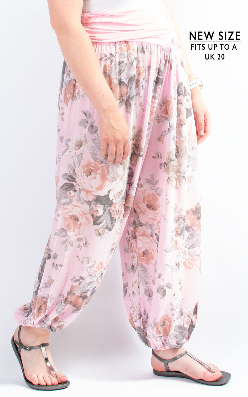 Flowery Harems | Pink - NEW SHADE & SIZE