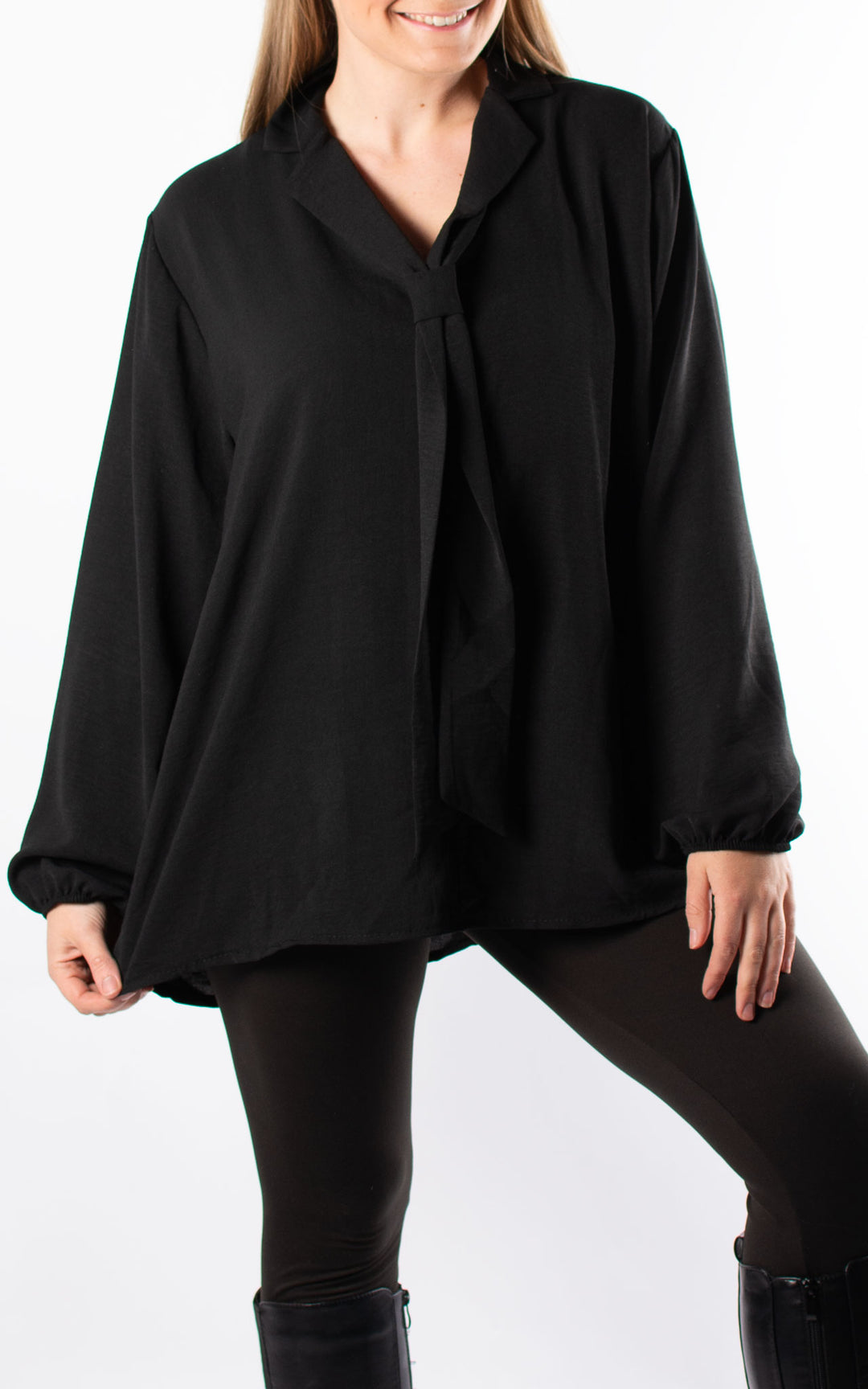 Frankie Tie Top | Black