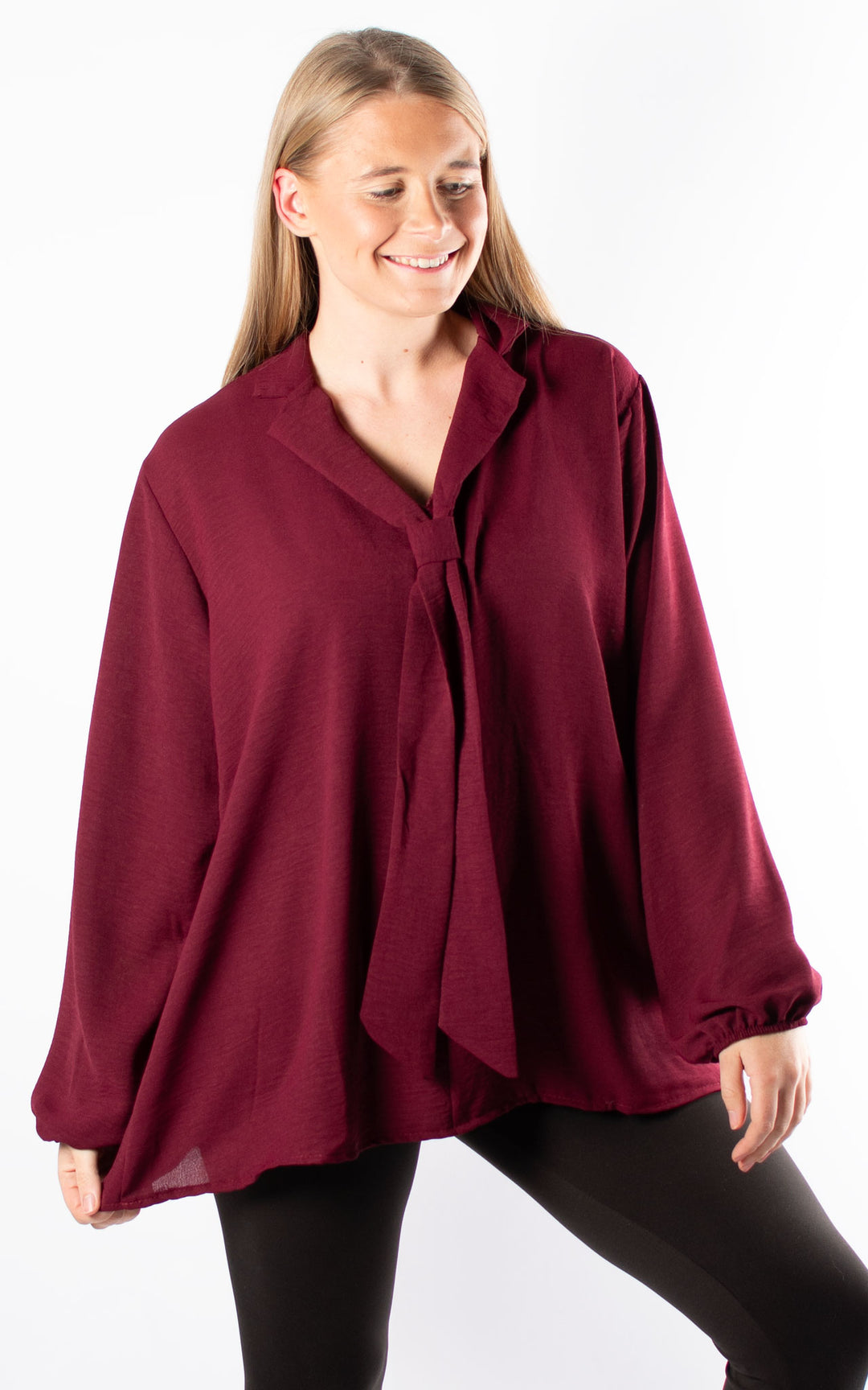 Frankie Tie Top | Burgundy