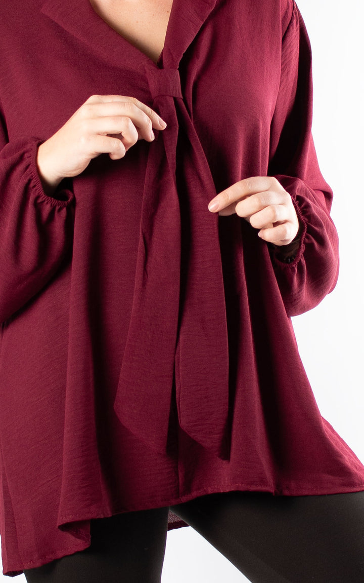 Frankie Tie Top | Burgundy