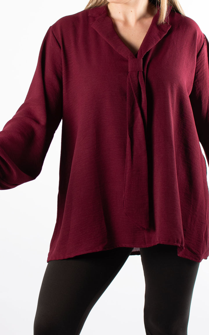 Frankie Tie Top | Burgundy
