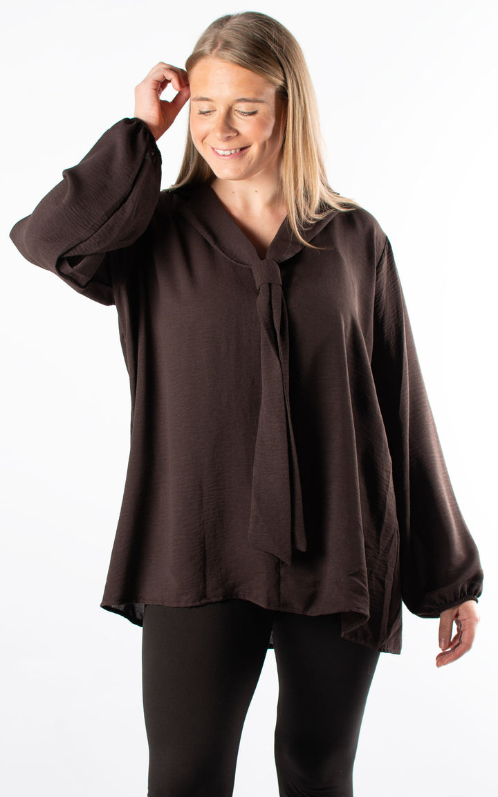 Frankie Tie Top | Chocolate