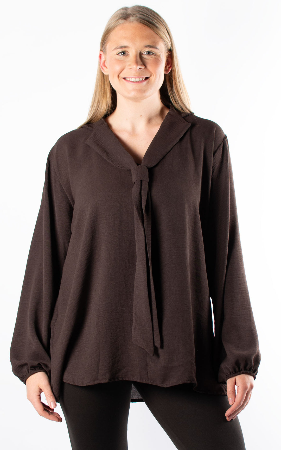 Frankie Tie Top | Chocolate