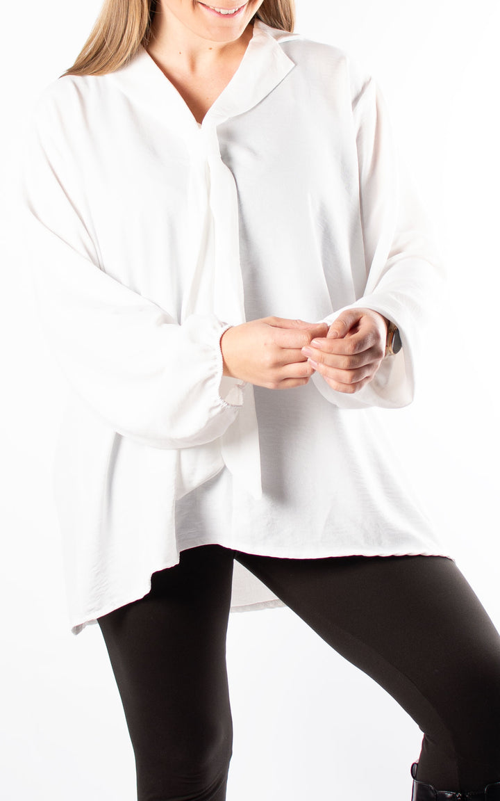 Frankie Tie Top | White