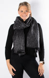 Frayed Edge Scarf | Black