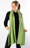 Frayed Edge Scarf | Green