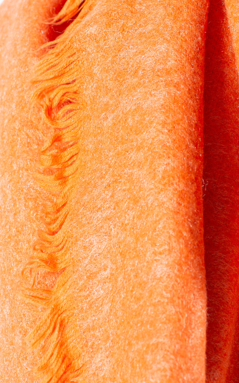 Frayed Edge Scarf | Orange