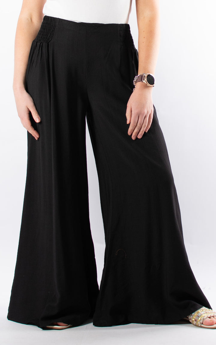 Freida Wide Leg Trouser | Black