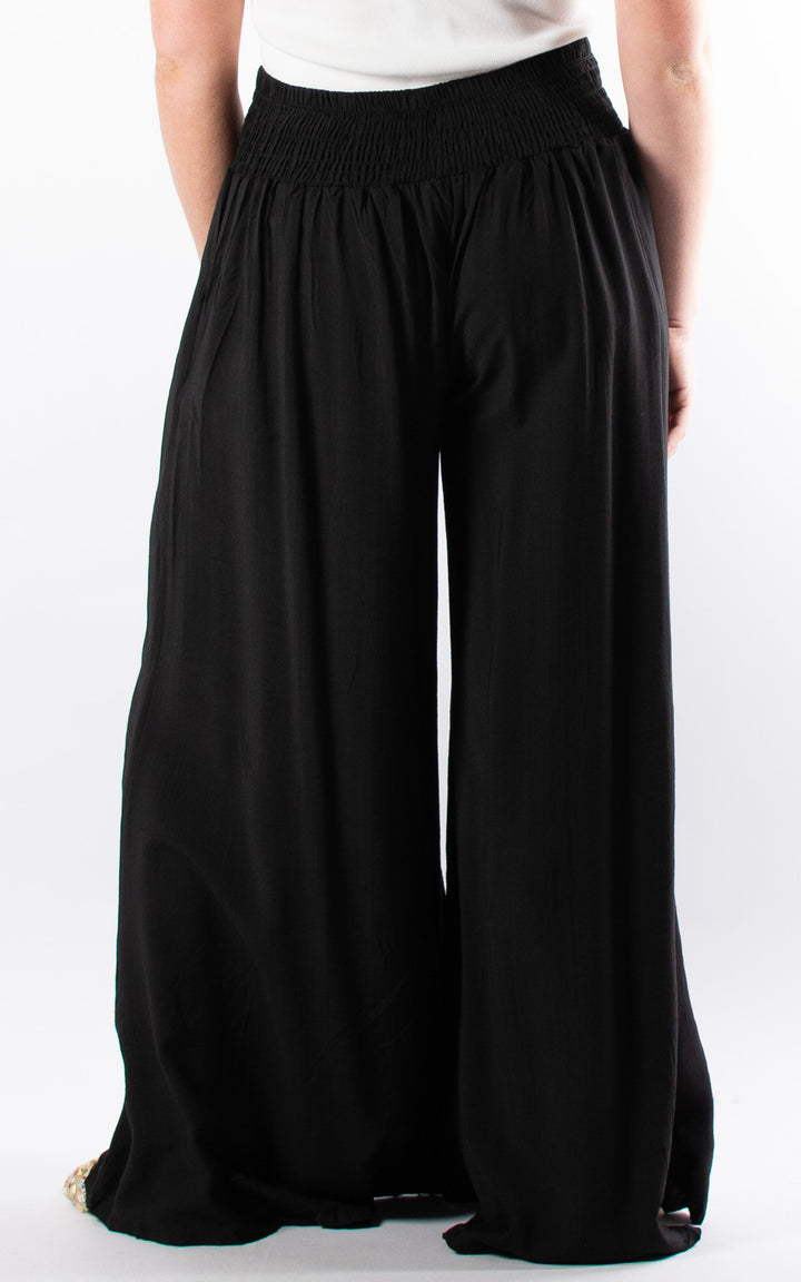 Freida Wide Leg Trouser | Black