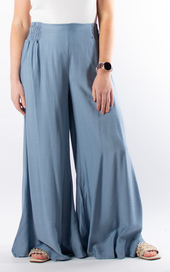Freida Wide Leg Trouser | Denim