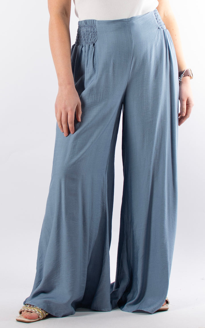 Freida Wide Leg Trouser | Denim
