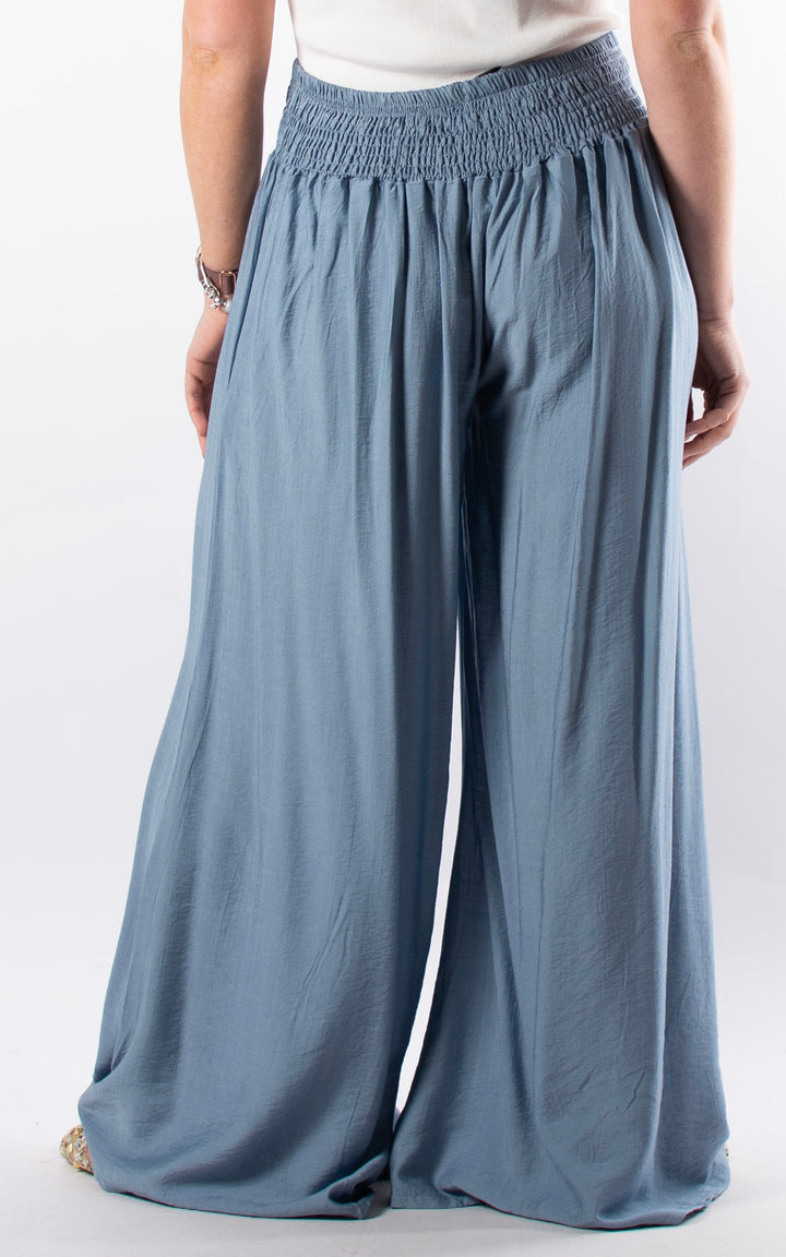 Freida Wide Leg Trouser | Denim