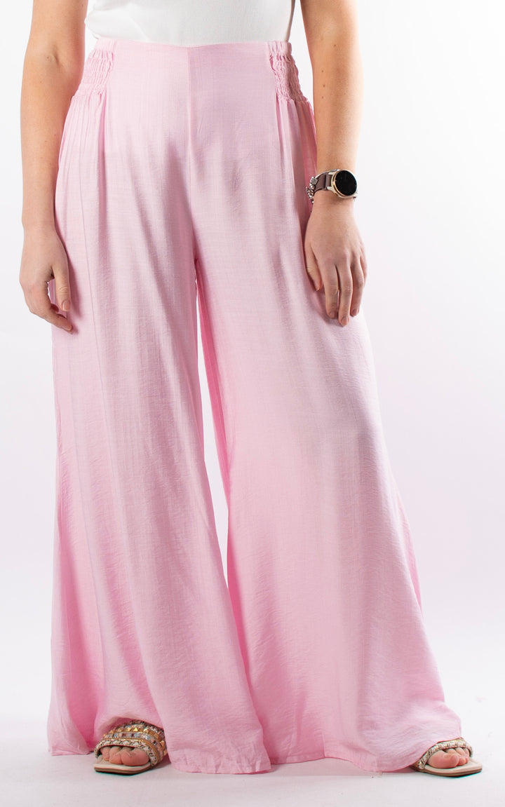 Freida Wide Leg Trouser | Pink