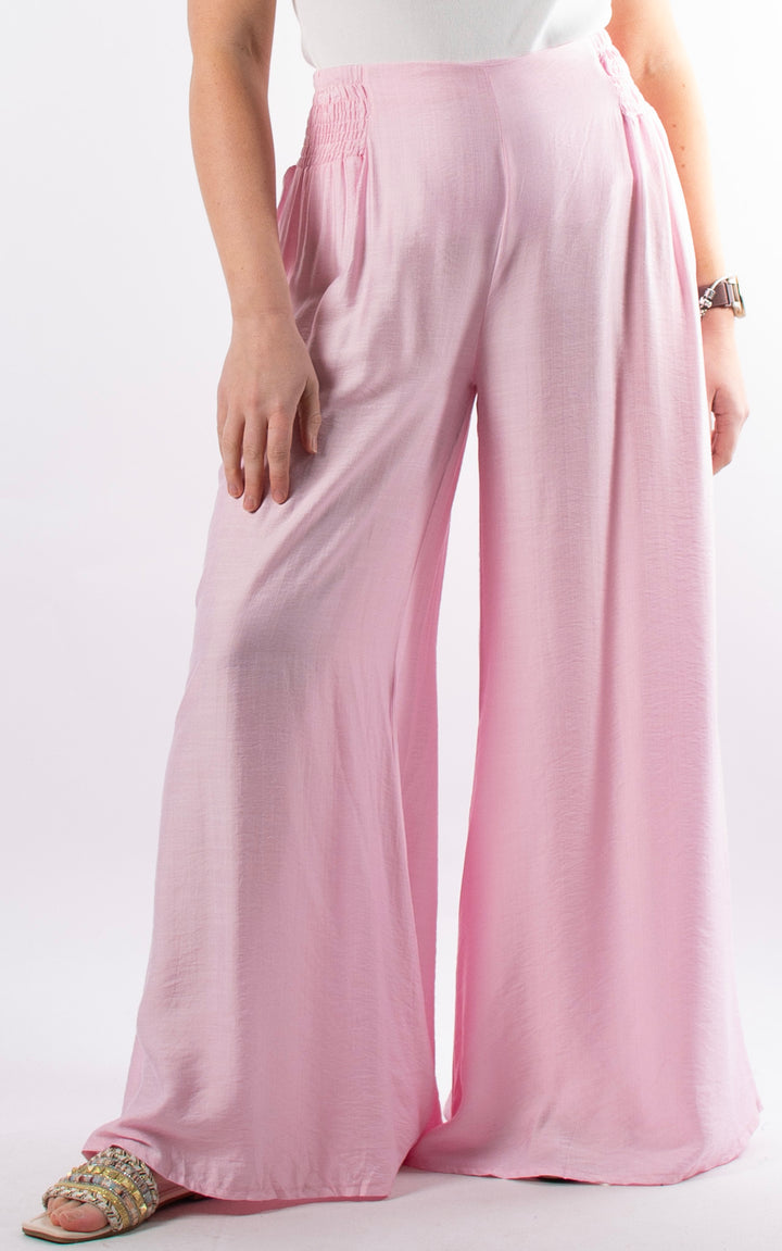 Freida Wide Leg Trouser | Pink