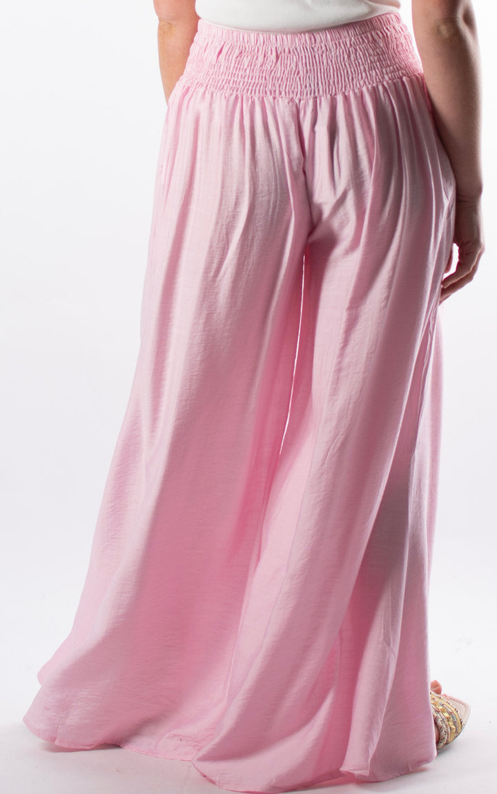 Freida Wide Leg Trouser | Pink
