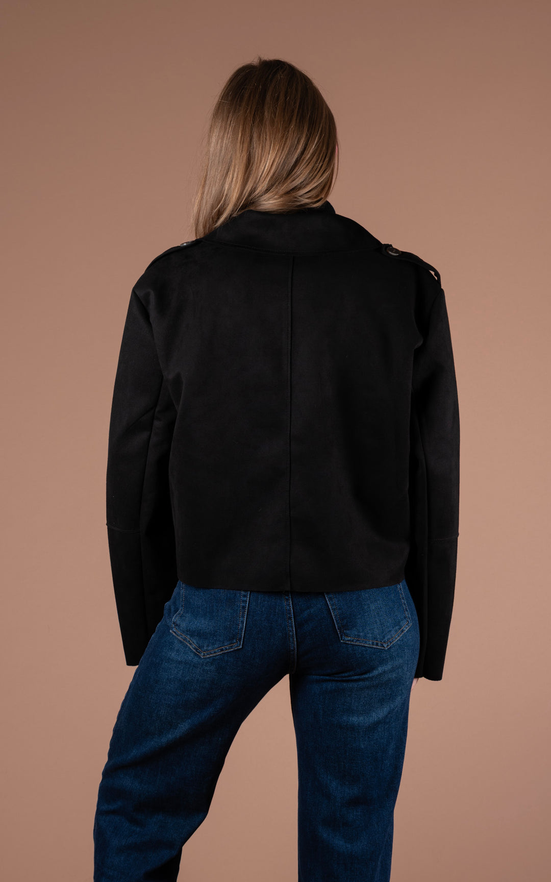 Freya Button Jacket | Black