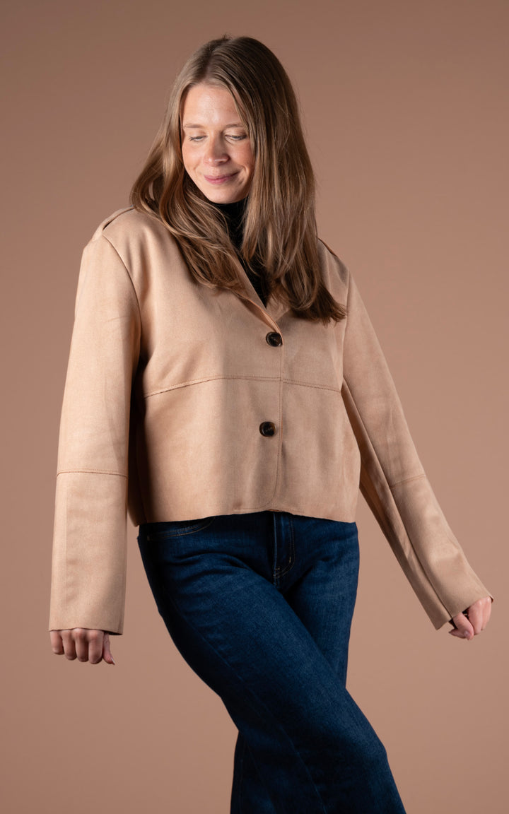 Freya Button Jacket | Camel