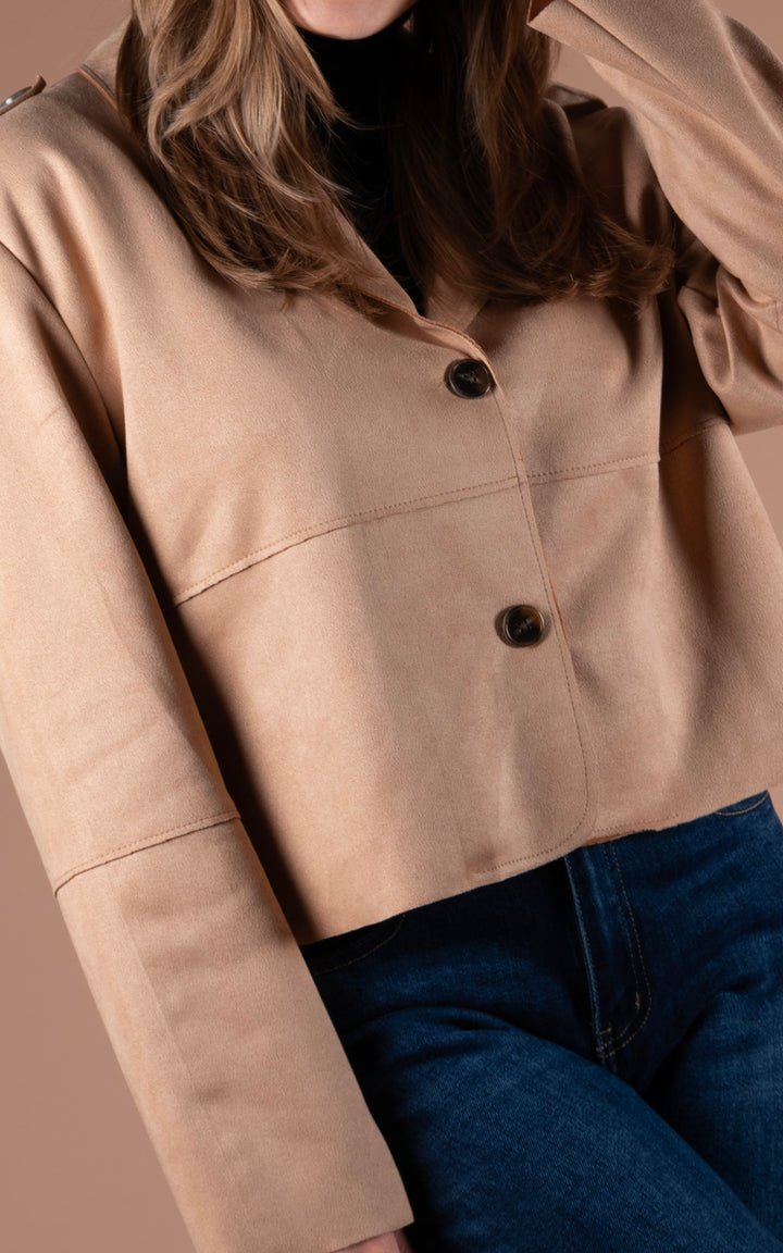 Freya Button Jacket | Camel