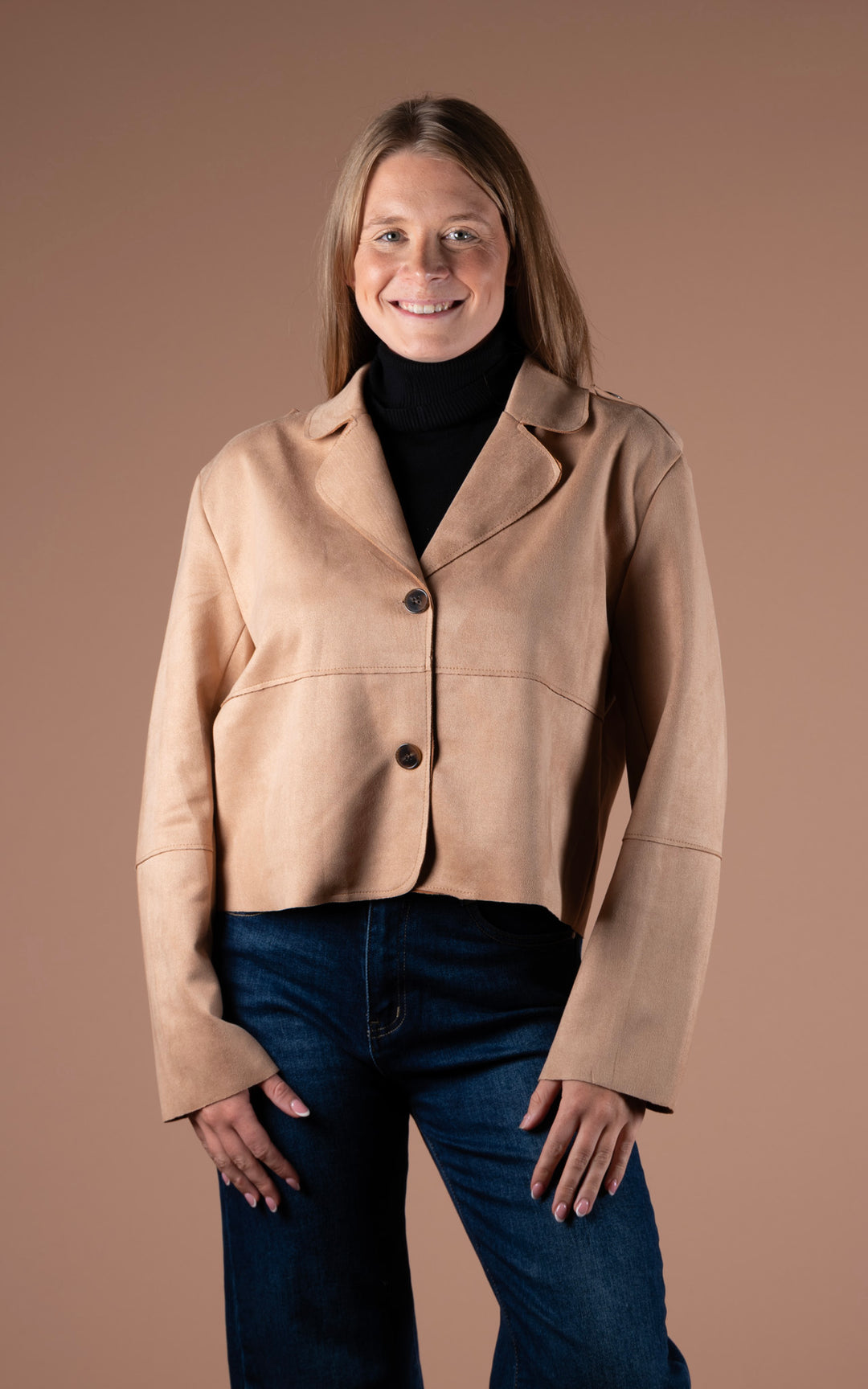 Freya Button Jacket | Camel