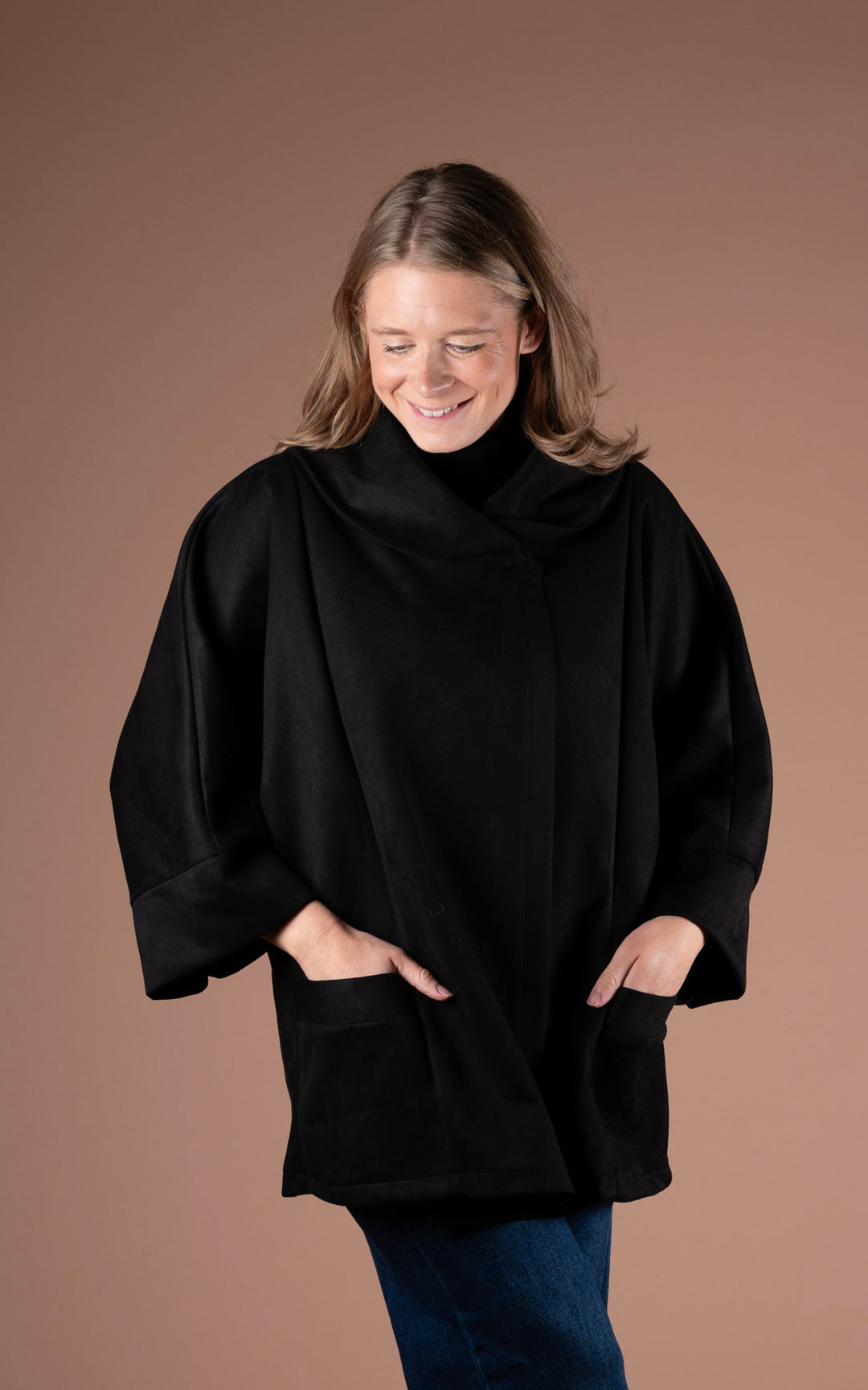 Freya Cocoon Jacket | Black