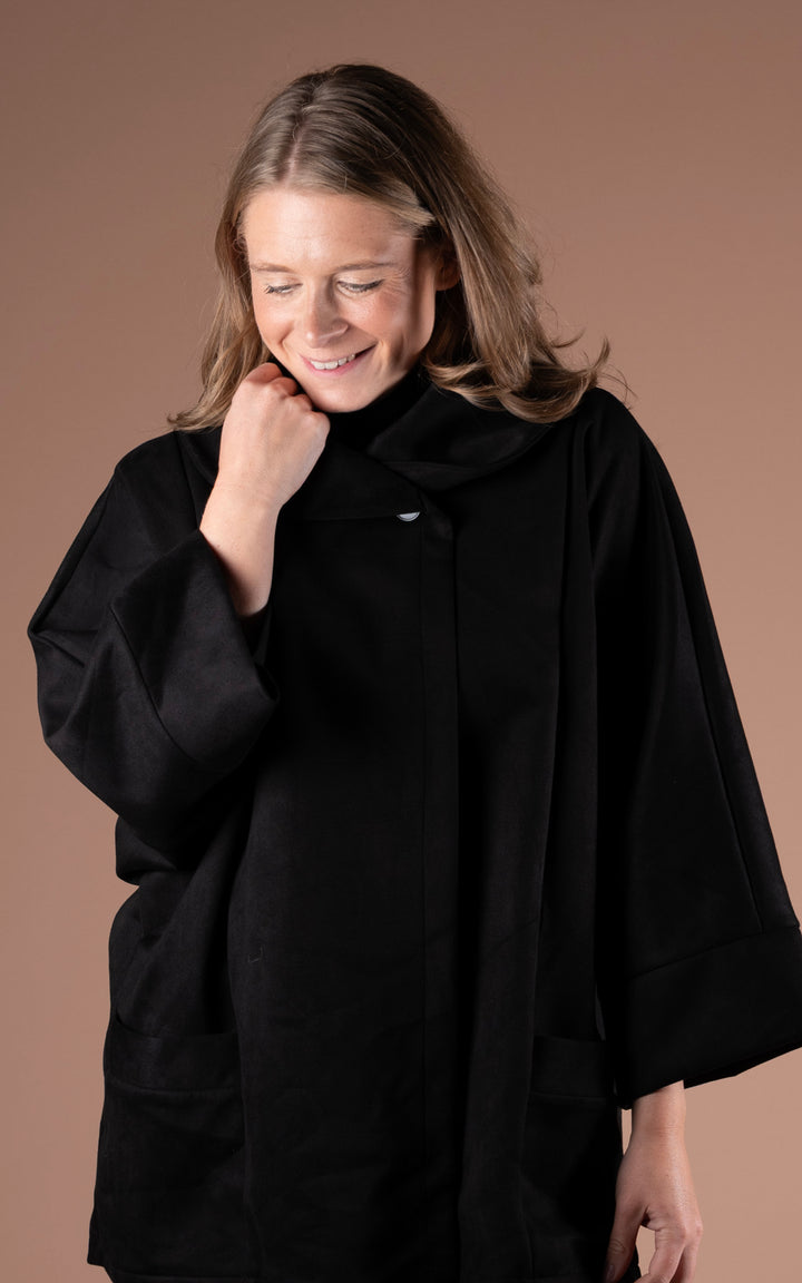 Freya Cocoon Jacket | Black