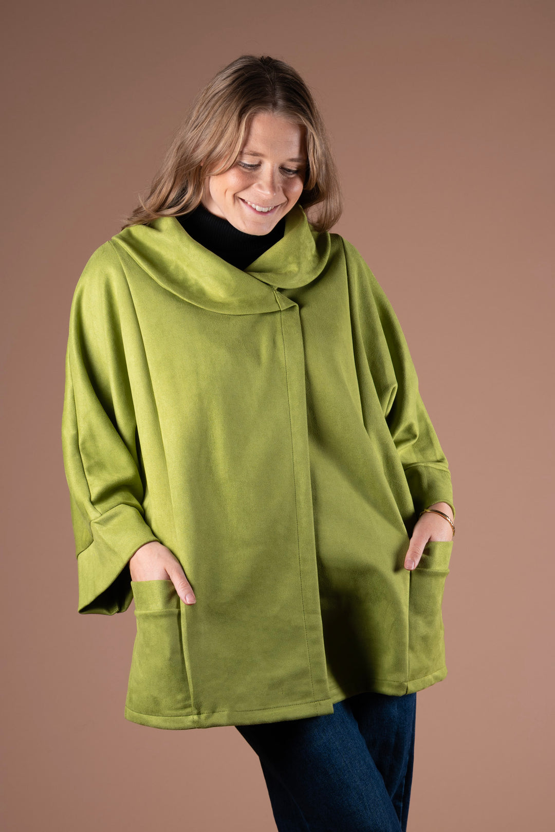 Freya Cocoon Jacket | Lime