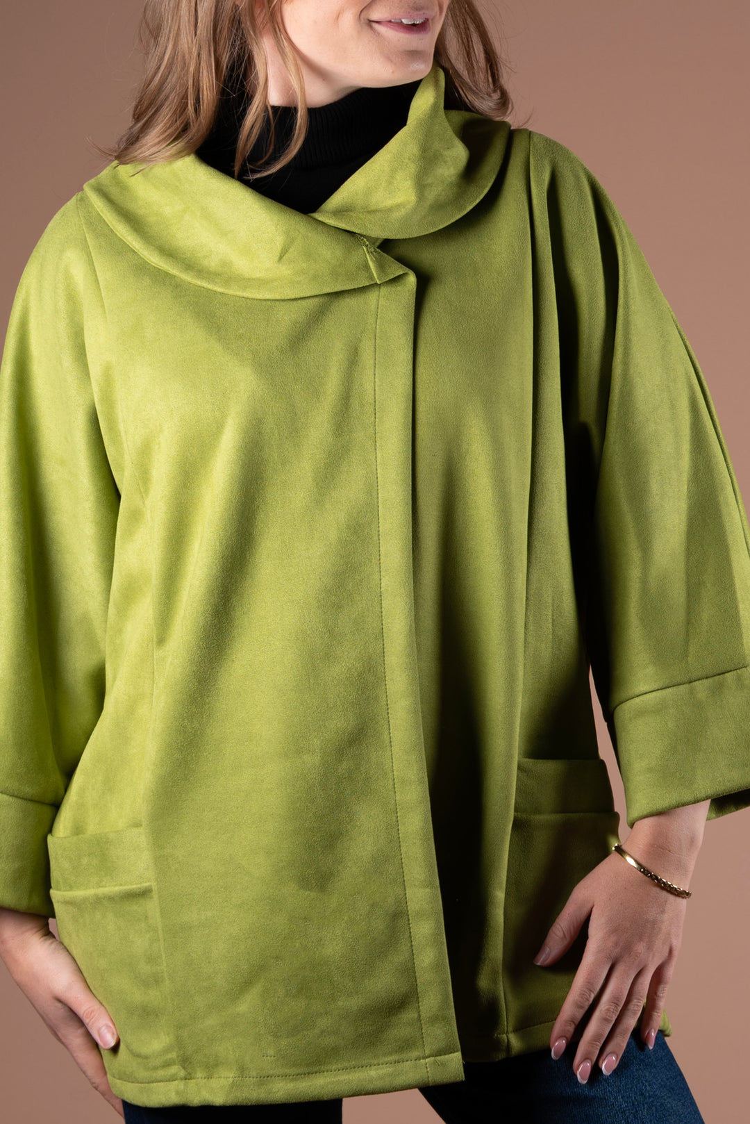 Freya Cocoon Jacket | Lime