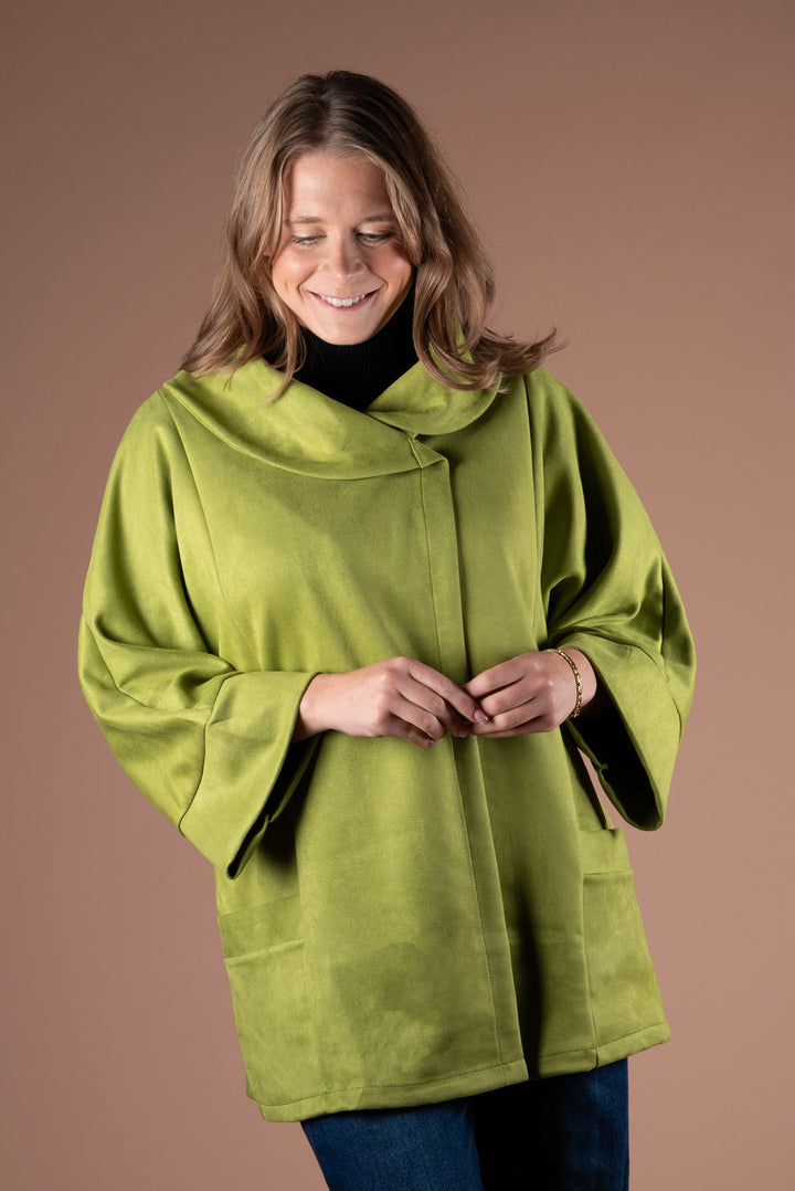 Freya Cocoon Jacket | Lime