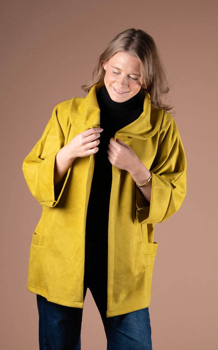 Freya Cocoon Jacket | Mustard