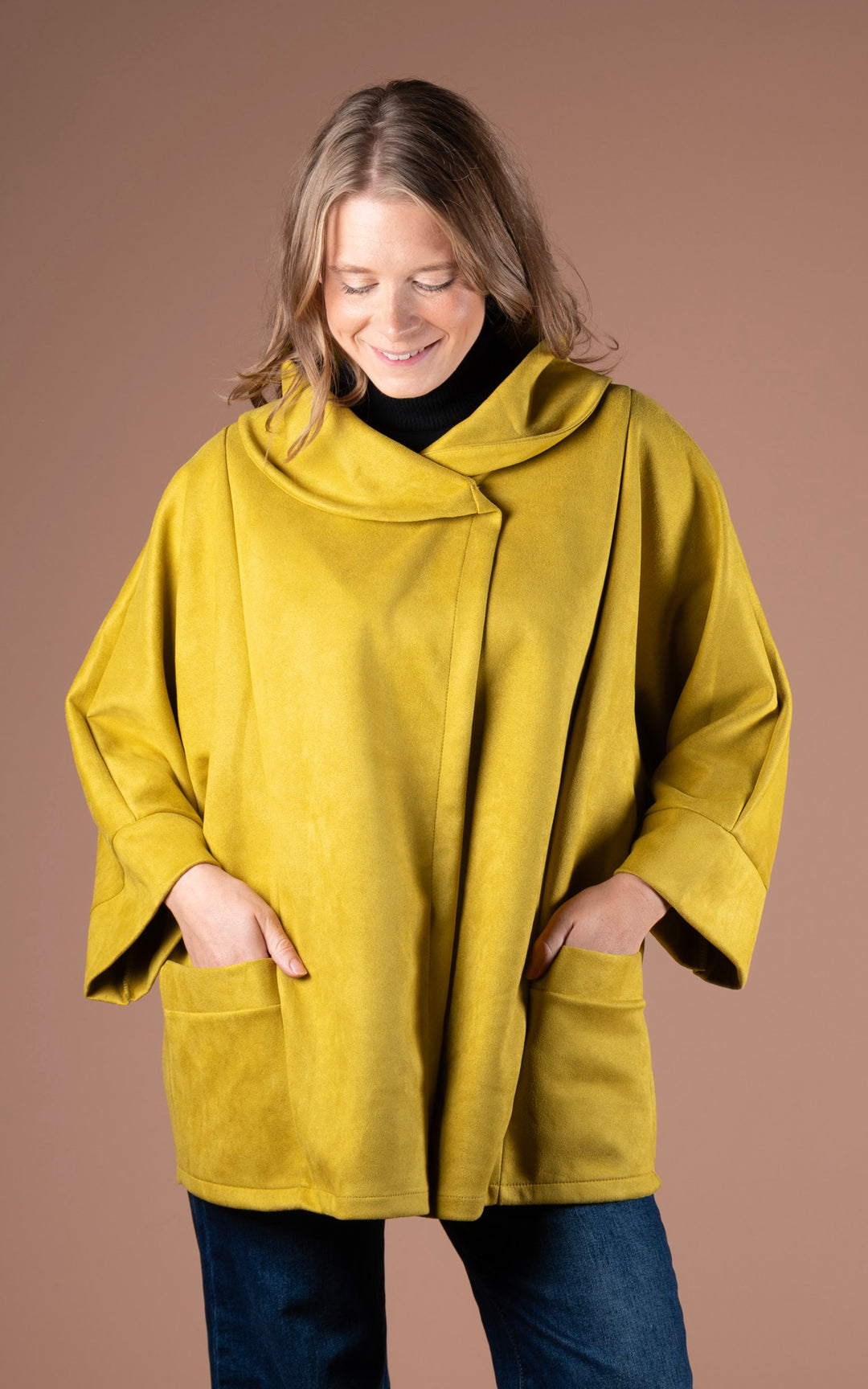 Freya Cocoon Jacket | Mustard