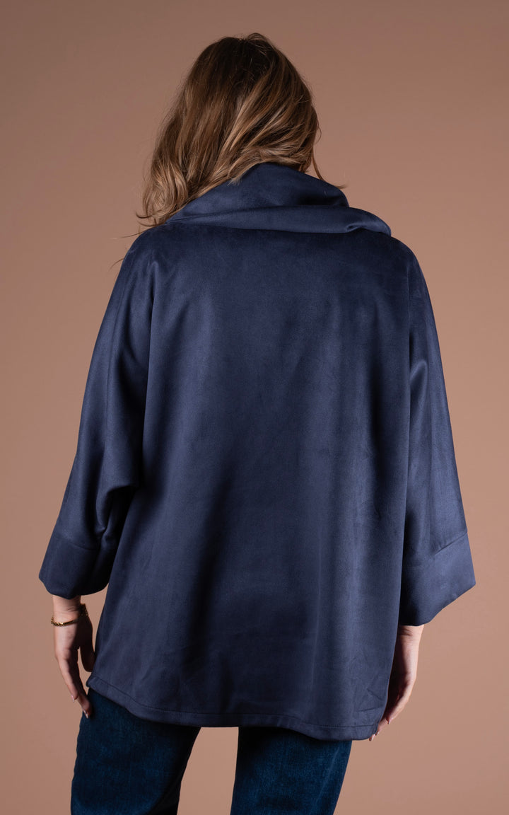 Freya Cocoon Jacket | Navy