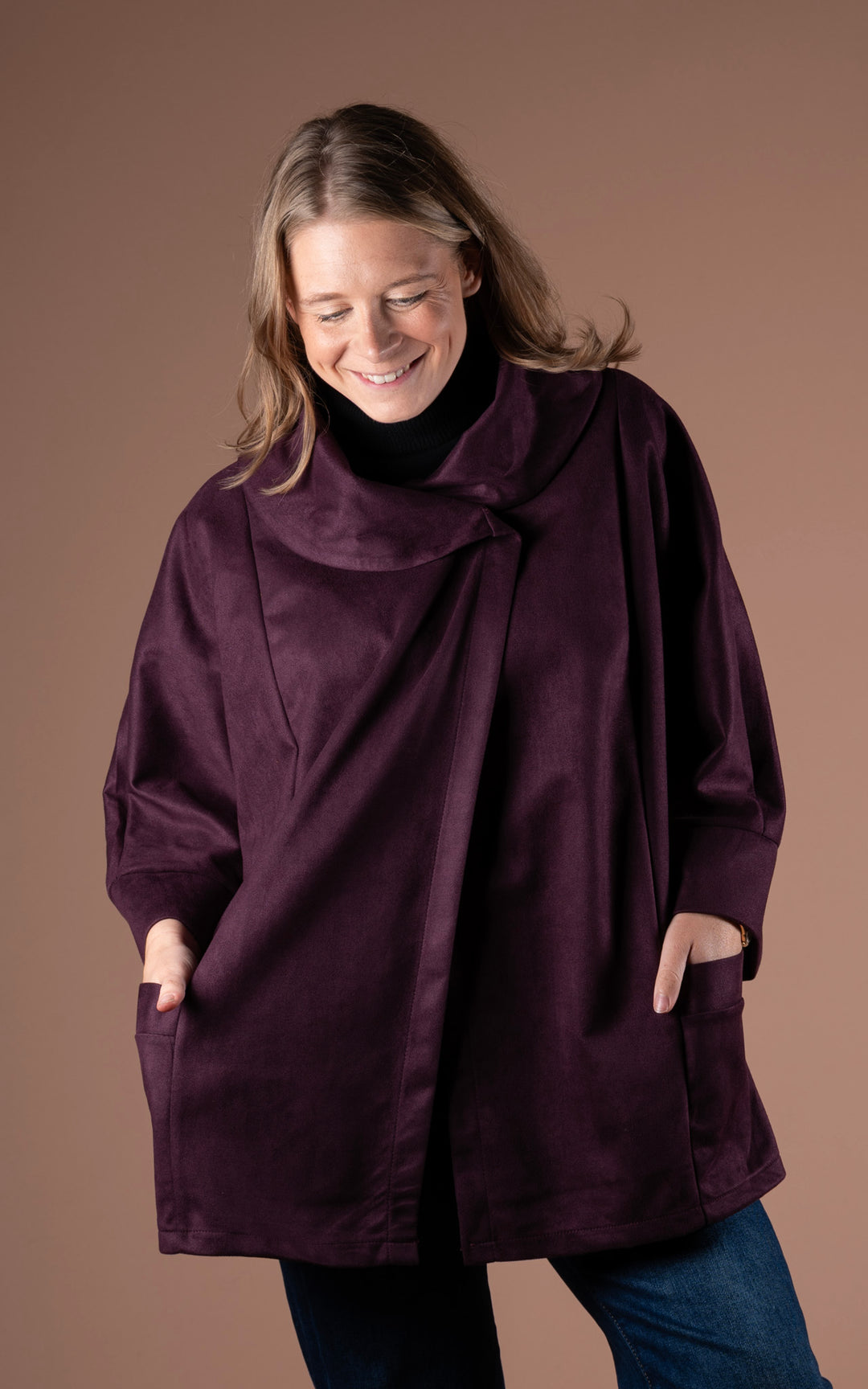 Freya Cocoon Jacket | Plum
